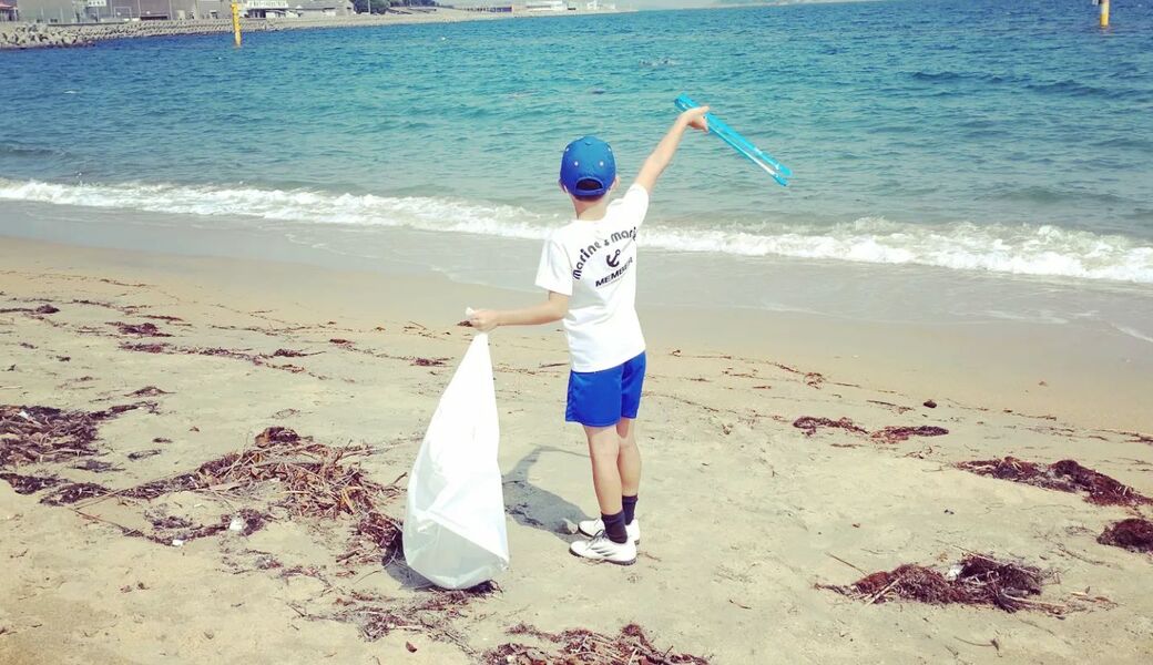 ひこっとらんどマリンビーチ クリーン作戦 Blue Ship